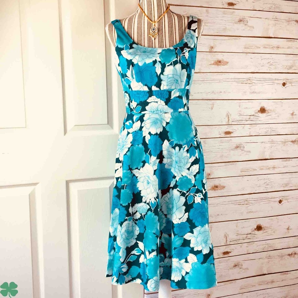 Donna Ricco Floral Sleeveless Dress Size 8 - Picture 2 of 10